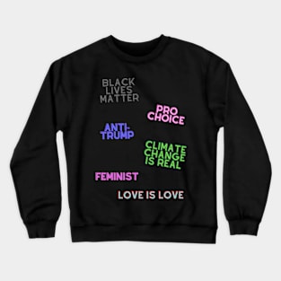 Liberal Sticker Pack Crewneck Sweatshirt